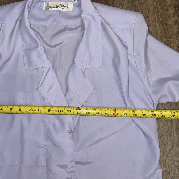 Vintage Diane Von Furstenberg Collared Blouse - Picture 4 of 14